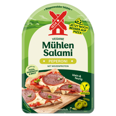 4000405002971 Vegane Mühlen Salami Peperoni 80g 4