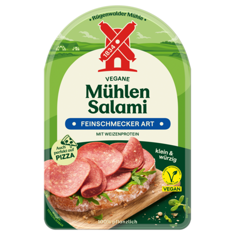 4000405002476 Vegane Muehlen Salami Feinschmecker Art 80g