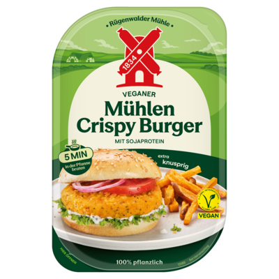 4000405003459 Veganer Mühlen Crispy Burger 180g 2