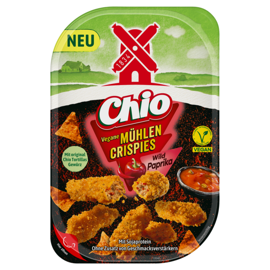 4000405003817 Vegane Mühlen Crispies Chio Wild Paprika 180g
