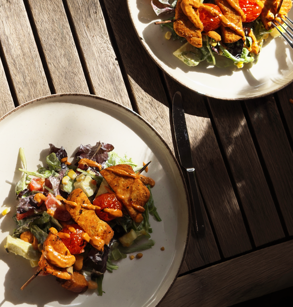 Vegane Filet Skewer Bacon Bite Summer Bowl 1x1